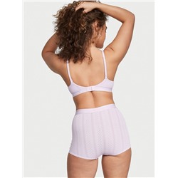 VICTORIA'S SECRET Logo Pointelle High-Waist Shortie Panty