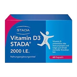 Vitamin D3 Stada 2000 I.E. Kapseln, 60 St