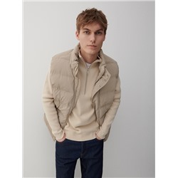 Steppweste mit Stehkragen