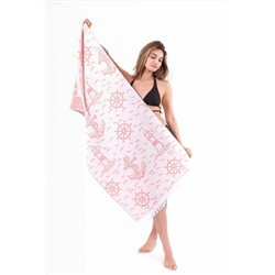 Mariva home Havlu Peştemal, Plaj Havlusu, Banyo Havlusu, Deniz Feneri Desen
