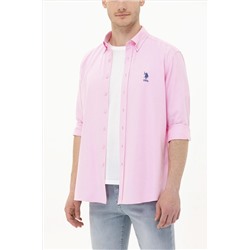 Erkek Manolya Uzun Kollu Basic Gömlek