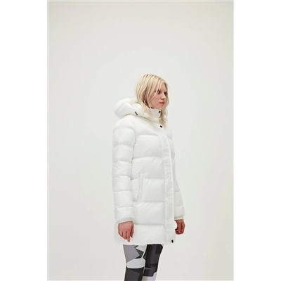 Bad Bear Nikita Puffer Off-White Beyaz Kapüşonlu Kadın Mont