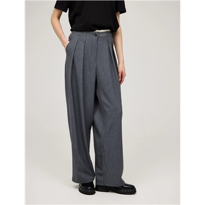 Серые брюки "Необработанный срез"