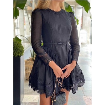 Короткое платье с ажуром   ZIMMERMAN*N