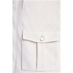 Chaqueta recta bolsillos