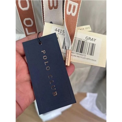 Повседневное хлопковое пальто с капюшоном ПОЛ*О