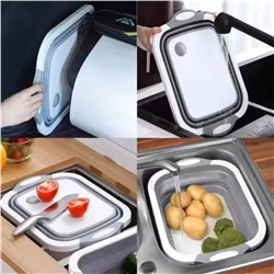 Посмотрите какая практичная для быта вещь) многофункциональная мойка.. Мойка+ разделочная доска 2в1 , можно использовать как разделочную доску, а в разложенном виде можно мыть фрукты и овощи ( есть дренаж) цена на ebay 45💵