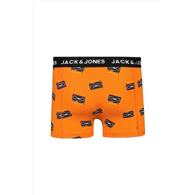 Jack & Jones 3'lü Desenli Boxer Paketi