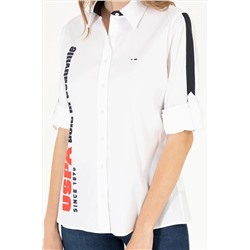 Kadın Beyaz Uzun Kollu Gömlek