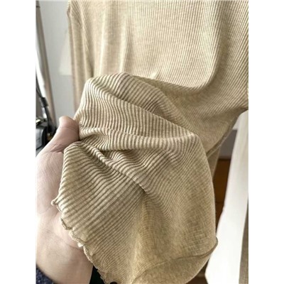 Женский лонгслив из смесового тенселя и шерсти  ЗАР*А