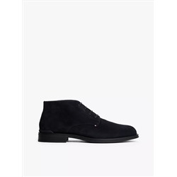 Lace-Up Suede Ankle Boot