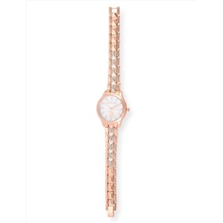 LADIES EMBELLISHED DECO ANALOG WATCH
