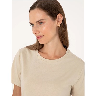 Kum Regular Fit Basic Tişört