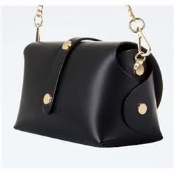 Bandolera de piel Aurora - Negro