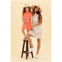 Kadın Taş Polo Yaka Örme Elbise