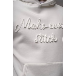 Худи с надписью белый