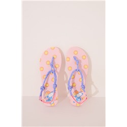 Chanclas tiras morado y rosa Snoopy