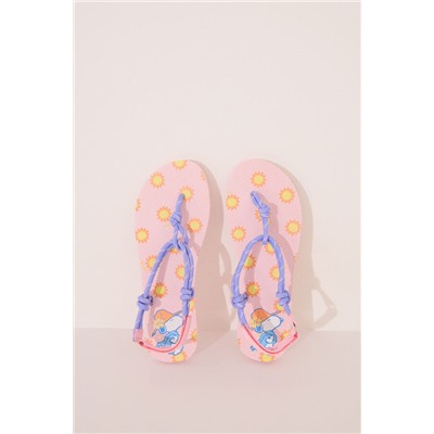 Chanclas tiras morado y rosa Snoopy