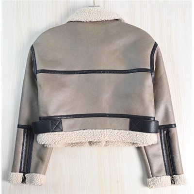 Короткая куртка в стиле ретро-байкера ЗАР*А