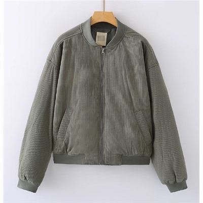 Женская короткая вельветовая куртка