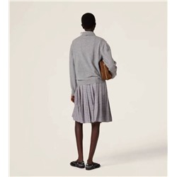 Женский шерстяной пуловер с воротником МИУ МИ*У