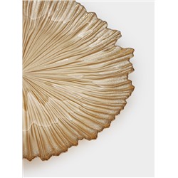 Тарелка обеденная, 28 см, стекло Р, золотистая, Ray