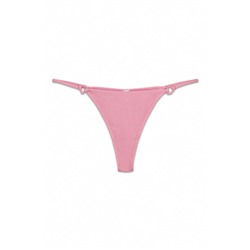Braga bikini tanga textura crinkle rosa