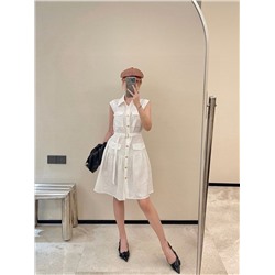 Элегантное льняное платье  ЛОР*А ПИАН*О