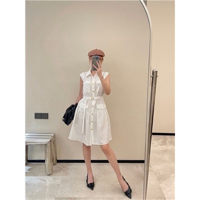 Элегантное льняное платье  ЛОР*А ПИАН*О