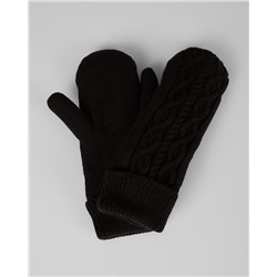 CABLE KNIT MITTENS