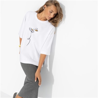 Футболка с милым принтом, Мода-мания