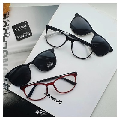 Оправа с солнцезащитной насадкой (Clip-on) StyleMark Polarized C2703C