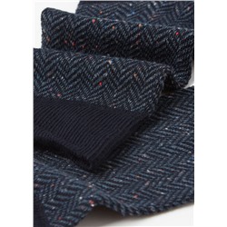 Kurze Herrensocken mit Fischgrätenmuster