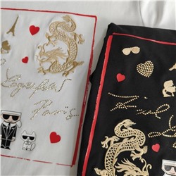 Футболка Karl Lagerfeld  Коллекция 2024  Состав 95% хлопок, 5% спандекс