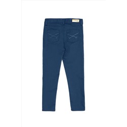 Kız Çocuk İndigo Kanvas Pantolon
