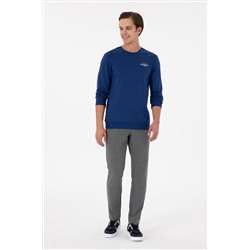 Erkek İndigo Sweatshirt