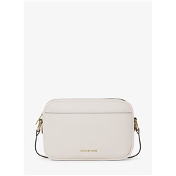 Michael Kors Outlet Jet Set Large Pebbled Leather Camera Crossbody Bag