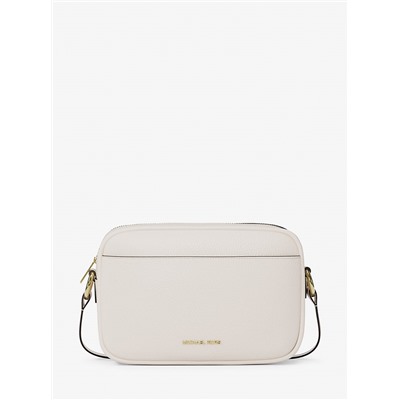 Michael Kors Outlet Jet Set Large Pebbled Leather Camera Crossbody Bag