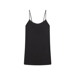 Camisón midi lunares negro