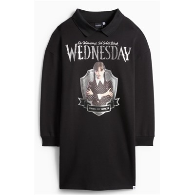 Wednesday - sweatshirt dress - shiny