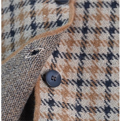 Комплект из топа и юбки в жаккардовую клетку КО*С