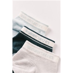 Pack 3 calcetines cortos estampado corazón