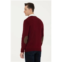 Erkek Bordo Basic Kazak
