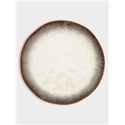 Тарелка обеденная, 26 см, коричневая, Nuances
