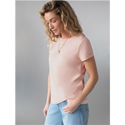 Базовая футболка полуприлегающая из премиального хлопка с эластаном