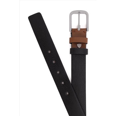 Erkek Çift Taraflı Siyah Kemer