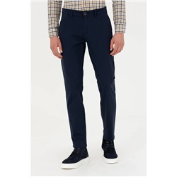 Erkek Lacivert Kanvas Pantolon