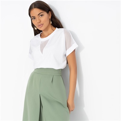 Футболка из эластичной ткани, Всегда нарядна