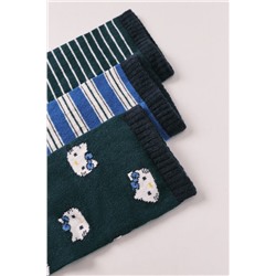 Pack 3 calcetines cortos rayas y  "Hello Kitty"