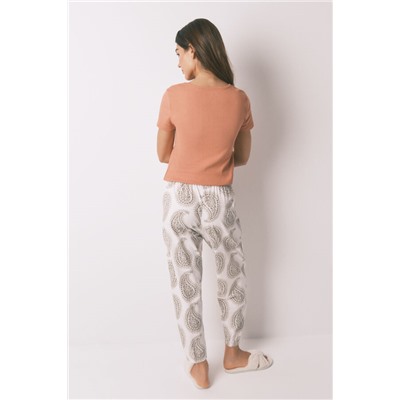 Pantalón largo 100% algodón paisley